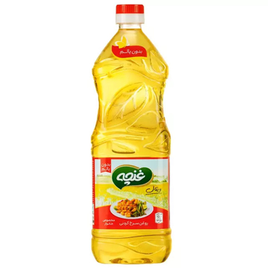 روغن مایع سرخ کردنی غنچه مدل شفاف بدون پالم وزن 1350 گرم