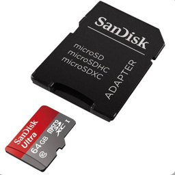 کارت حافظه سن دیسک مدل MicroSDXC UHS-I A1 ظرفیت 64 گیگابایت به همراه آداپتور