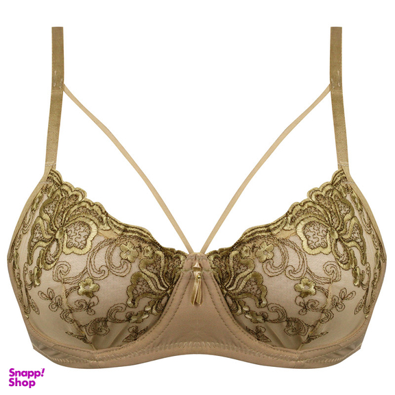 ست شورت و سوتین زنانه کارنا رز مدل گیپور کد 3374 رنگ قهوه ای روشن