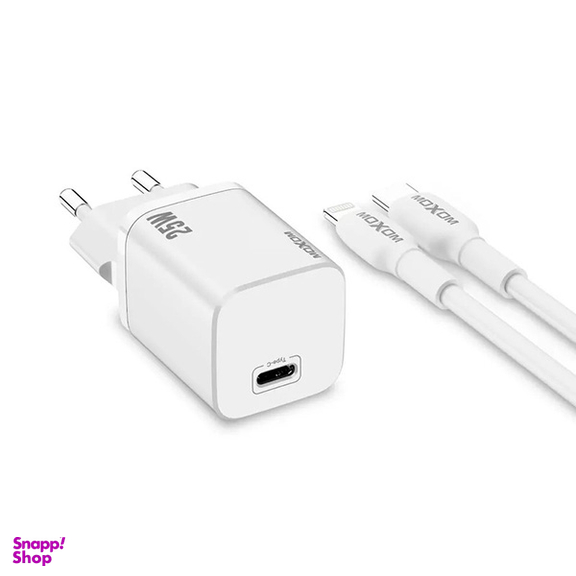 شارژر دیواری موکسوم مدل MX-HC80 به همراه کابل USB-C