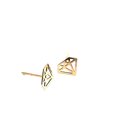 گوشواره میخی طلا 18 عیار زنانه مدل حلقه کد 145003