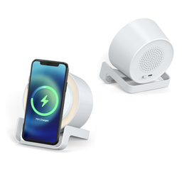 اسپیکر بلوتوثی و شارژر وایرلس رسی مدل RSK-W28