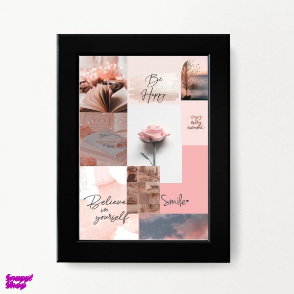 تابلو مدل مینیمال صورتی کد 0021