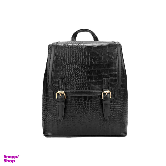 کوله پشتی زنانه بیسراک مدل کروکو کد 122129 رنگ مشکی