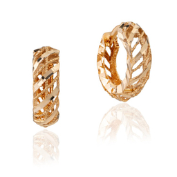 گوشواره طلا 18 عیار زنانه داریم مدل حلقه ای کد D04