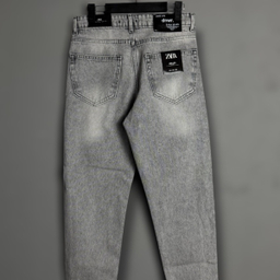 شلوار مام فیت مردانه طرح ZARA کد 1954 رنگ‌ طوسی روشن