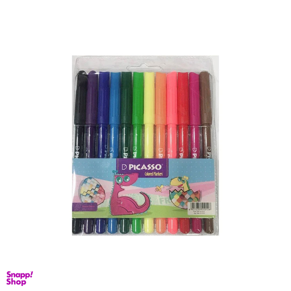 ماژیک 12 رنگ پیکاسو مدل آرت
