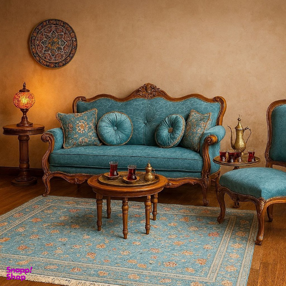 فرش ماشینی چاپی بدون تار و پور هانوکس مدل دیبا کد A096