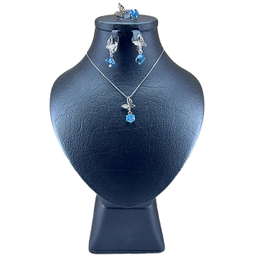 سرویس نقره زنانه سواروسکی مدل مکعب جواهری کد 148855