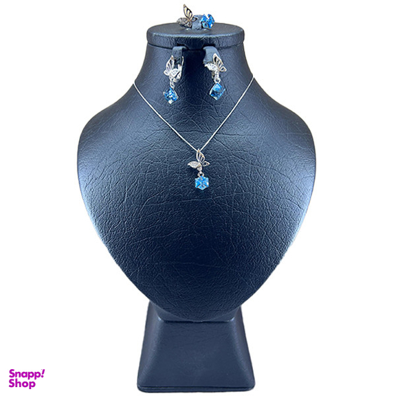 سرویس نقره زنانه سواروسکی مدل مکعب جواهری کد 148855