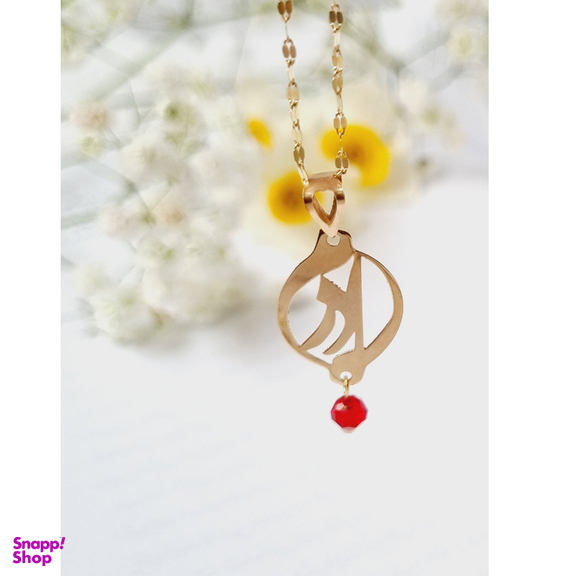 پلاک گردنبند زنانه طلا 18 عیار گوزن طرح روز مادر کد JFB3