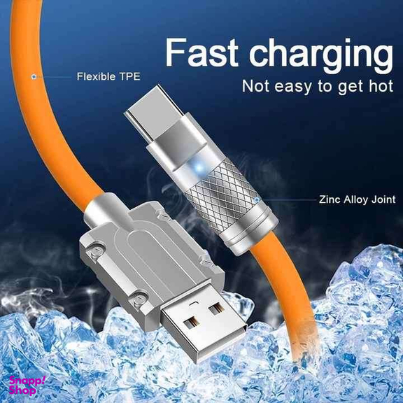 کابل تبدیل USB به Type-C پاورمکس مدل SUPER CABLE طول 1 متر