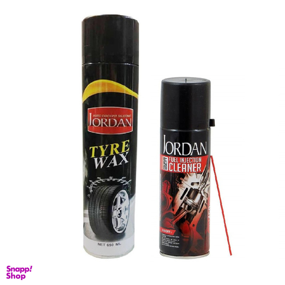 اسپری براق کننده تایر جردن مدل  W 1 حجم 650 میلی لیتر به همراه اسپری انژکتور شوی