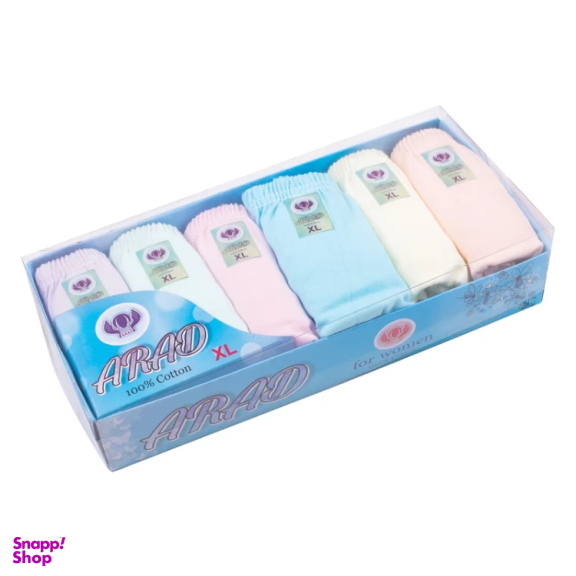 شورت زنانه آراد کد 100 مجموعه 6 عددی