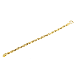 دستبند طلا 18 عیار کد B103 طنابی