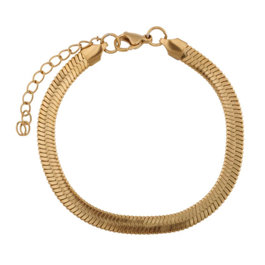 دستبند زنانه مدل ماری کد 003 رنگ طلایی