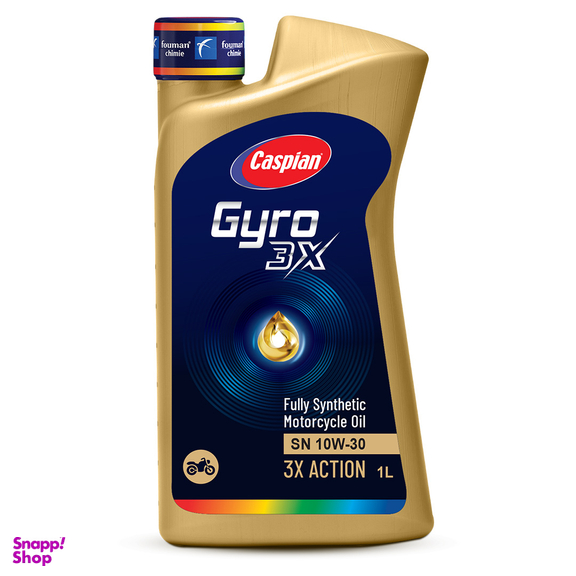 روغن موتور سیکلت کاسپین مدل GYRO SN 10W-30 حجم 1 لیتر