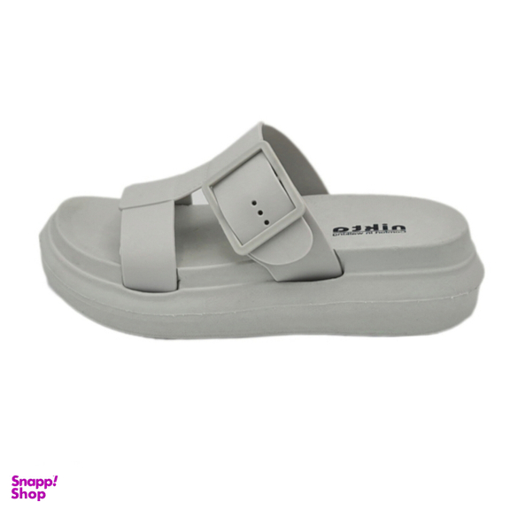 صندل زنانه نیکتا مدل سگک دار کد 503 رنگ خاکستری