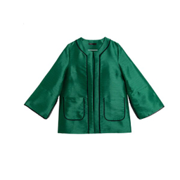 کت زنانه برنس مدل نلین رنگ سبز