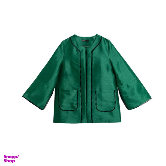 کت زنانه برنس مدل نلین رنگ سبز