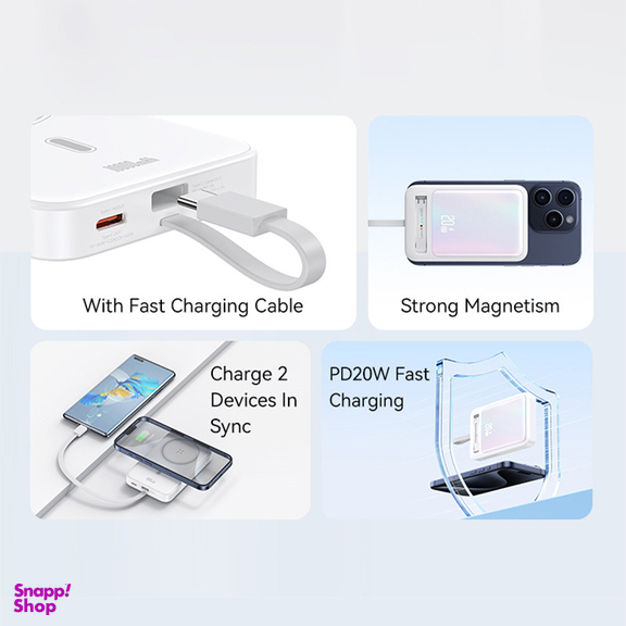 پاوربانک یوسمز مدل CD219 ظرفیت 10000 میلی آمپر ساعت