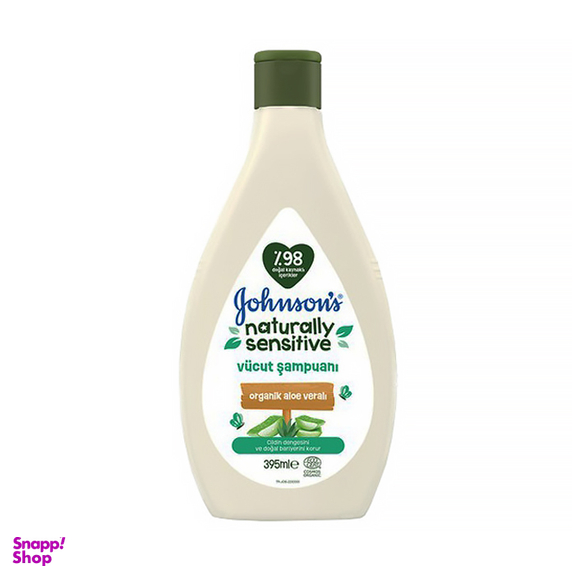 شامپو بدن کودک جانسون مدل Naturally Sensitive حجم 395 میلی لیتر