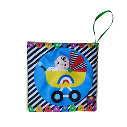 بازی آموزشی انتشارات ماه کوچولو مدل کتاب پارچه ای سوت دار اولین کتاب رنگی نی نی کد 03