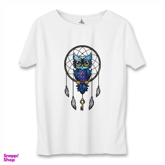 تی شرت زنانه به رسم طرح جغد کد 5552