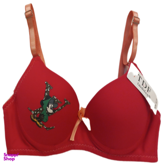 سوتین دخترانه کد Td01 رنگ قرمز