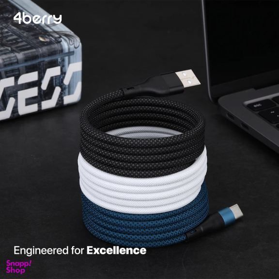 کابل تبدیل USB به Type-C فوربری مدل Magnetic KS-AC01-18W طول 1 متر