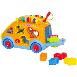 ماشین اتوبوس شادی هولی تویز مدل 988 Activity Shape Sorting Bus