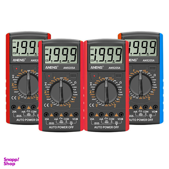 مولتی متر دیجیتال آننگ مدل AN9205A کد RED