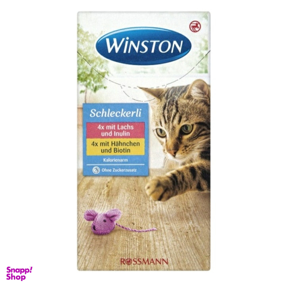 بستنی گربه وینستون مدل lachs And lnulin بسته 8 عددی