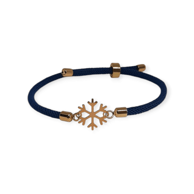 دستبند طلا ۱۸ عیار زنانه طرح دونه برف کد 00277