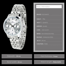 ساعت مچی عقربه ای کوارتز زنانه الگانس مدل EZSSJ1275