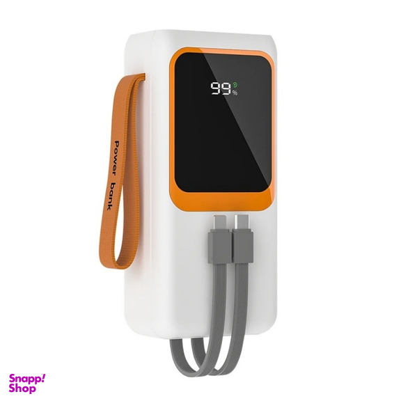 پاوربانک پی زد ایکس مدل V28 Fast Charge 22.5W Cabled ظرفیت 30000 میلی آمپر ساعت
