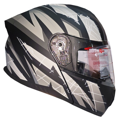 کلاه کاسکت ردلاین مدل فک متحرک عینک دار کد RE938_2