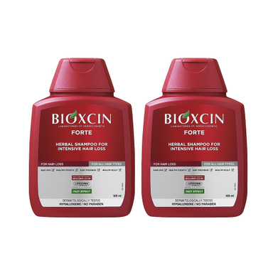 شامپو ضد ریزش مو بیوکسین مدل Forte حجم 300 میلی لیتر مجموعه 2 عددی