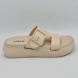 صندل زنانه نیکتا مدل تک سگک کد 731 رنگ نسکافه ای