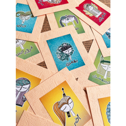 کارت پستال هدیه طرح ماه تولد کد gh.fa12 مجموعه 12 عددی