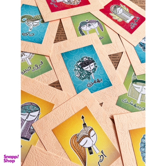 کارت پستال هدیه طرح ماه تولد کد gh.fa12 مجموعه 12 عددی