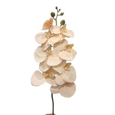 گل مصنوعی ارکیده کد 77 رنگ کرم