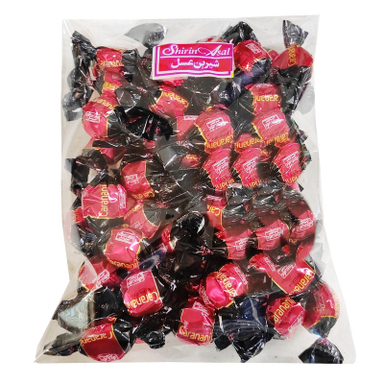 تافی روکس دار تلخ با مغزی کاکائو کارانانی شیرین عسل وزن 500 گرم