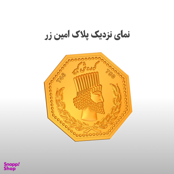 سکه گرمی طلا 18 عیار امین زر کد A001