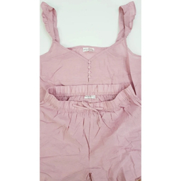 ست تاپ و شلوارک زنانه اسمارا کد 0256 رنگ کالباسی