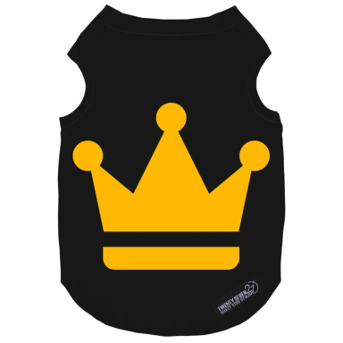 لباس سگ و گربه 27 طرح Royal Black Crown کد MH1519 رنگ مشکی