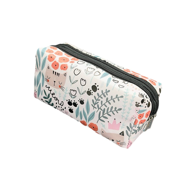 کیف لوازم آرایش دو زیپ طرح مینیمال کد dinky503