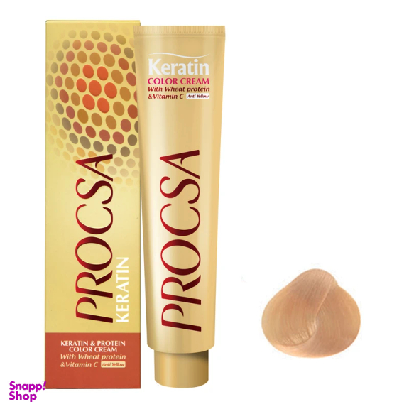 رنگ مو پروکسا سری Natural Gold شماره 10.03 رنگ بلوند طبیعی طلایی بسیار روشن حجم 100 میلی لیتر