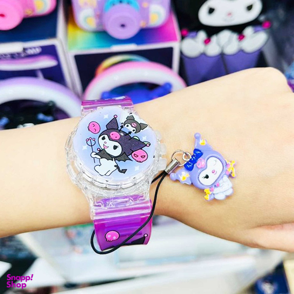 ساعت مچی دیجیتال پسرانه مدل کرومی چراغ دار موزیکال به همراه آویز