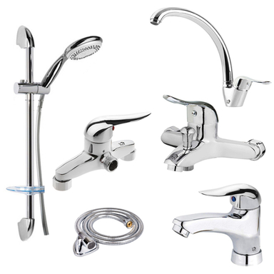 ست شیرآلات اندیکا مدل روژینا مجموعه 6 عددی